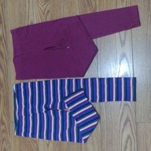 Bundle of 2 Toddler girl leggings